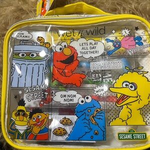 Wet n Wild Sesame Street Makeup Bag with Yellow Trim